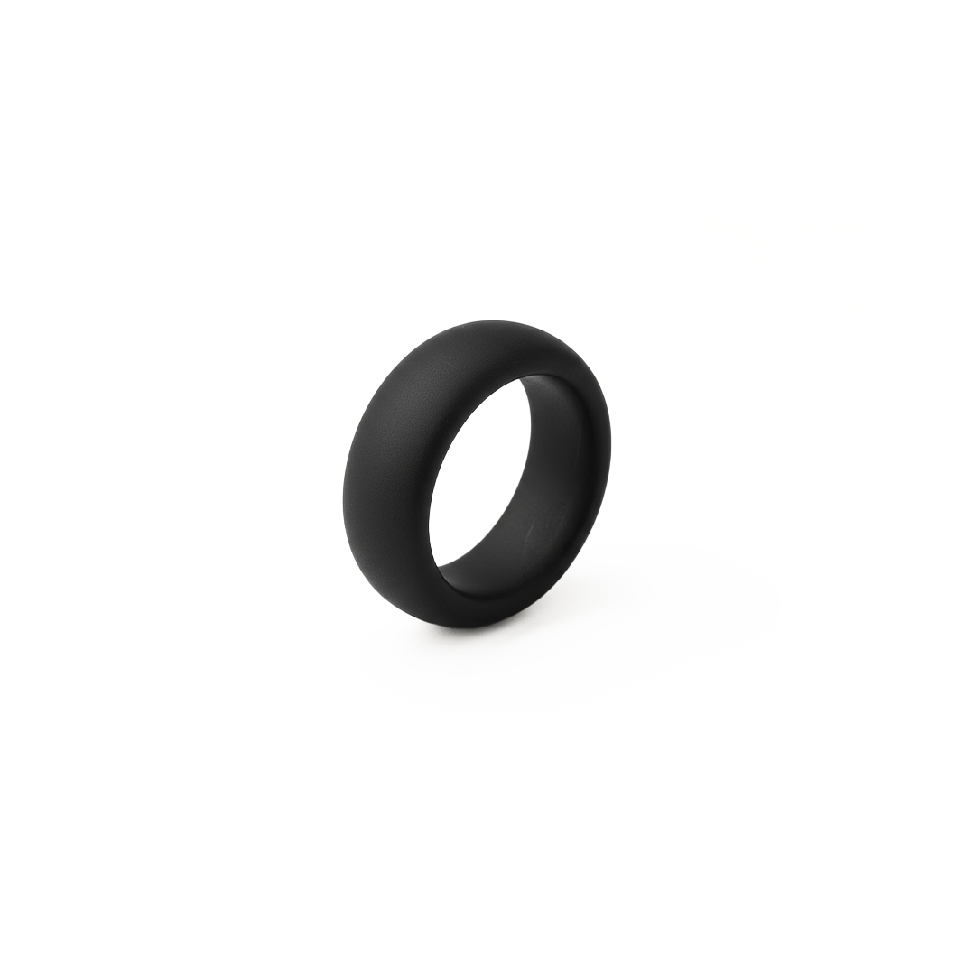 Black Wax Band Ring