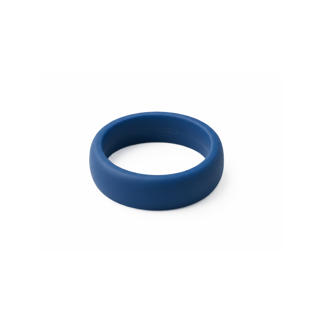 Blue Wax Band Ring