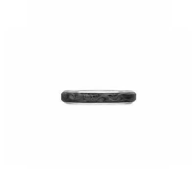 4mm Forged Carbon Duo Band Ring