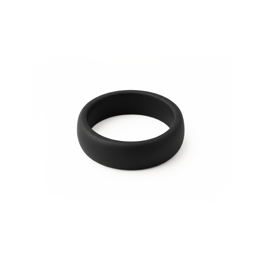 Black Wax Band Ring