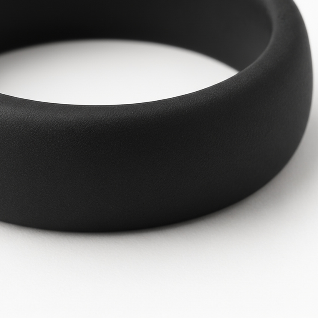 Black Wax Band Ring