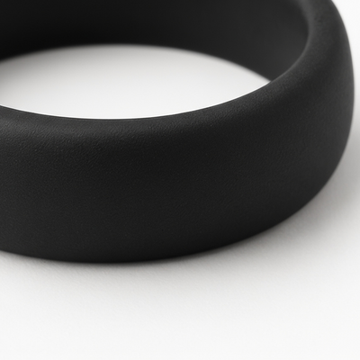 Black Wax Band Ring