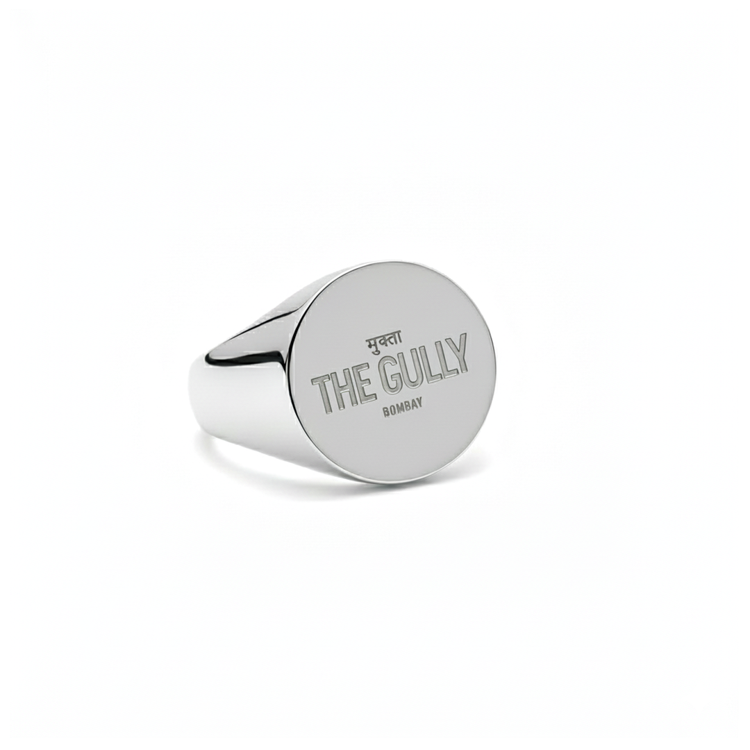 Bombay Round Imprinted Signet Ring