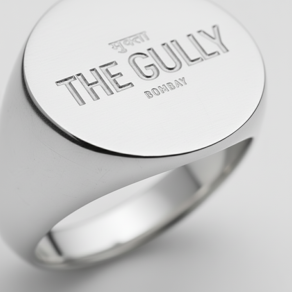 Bombay Round Imprinted Signet Ring